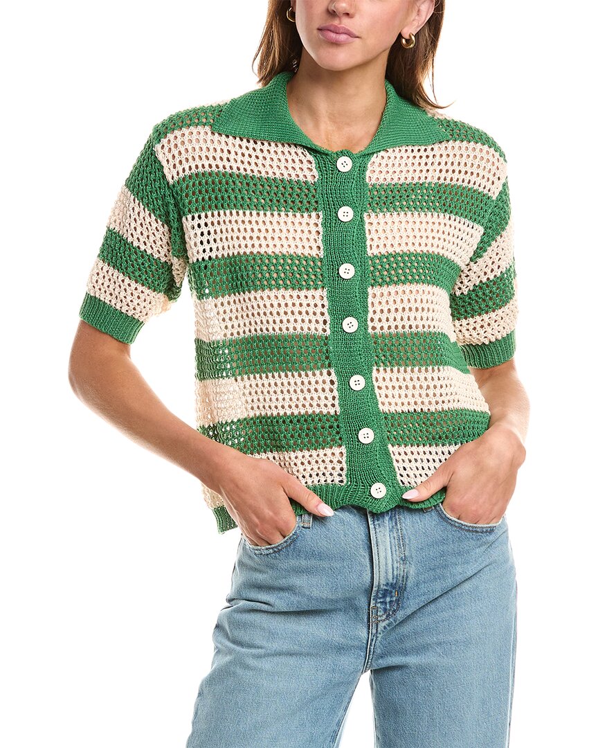 70/21 Crochet Cardigan In Multi