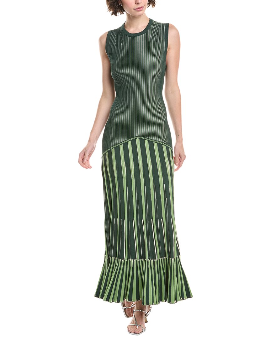 Simkhai Zhane Sleeveless Maxi Dress In Green