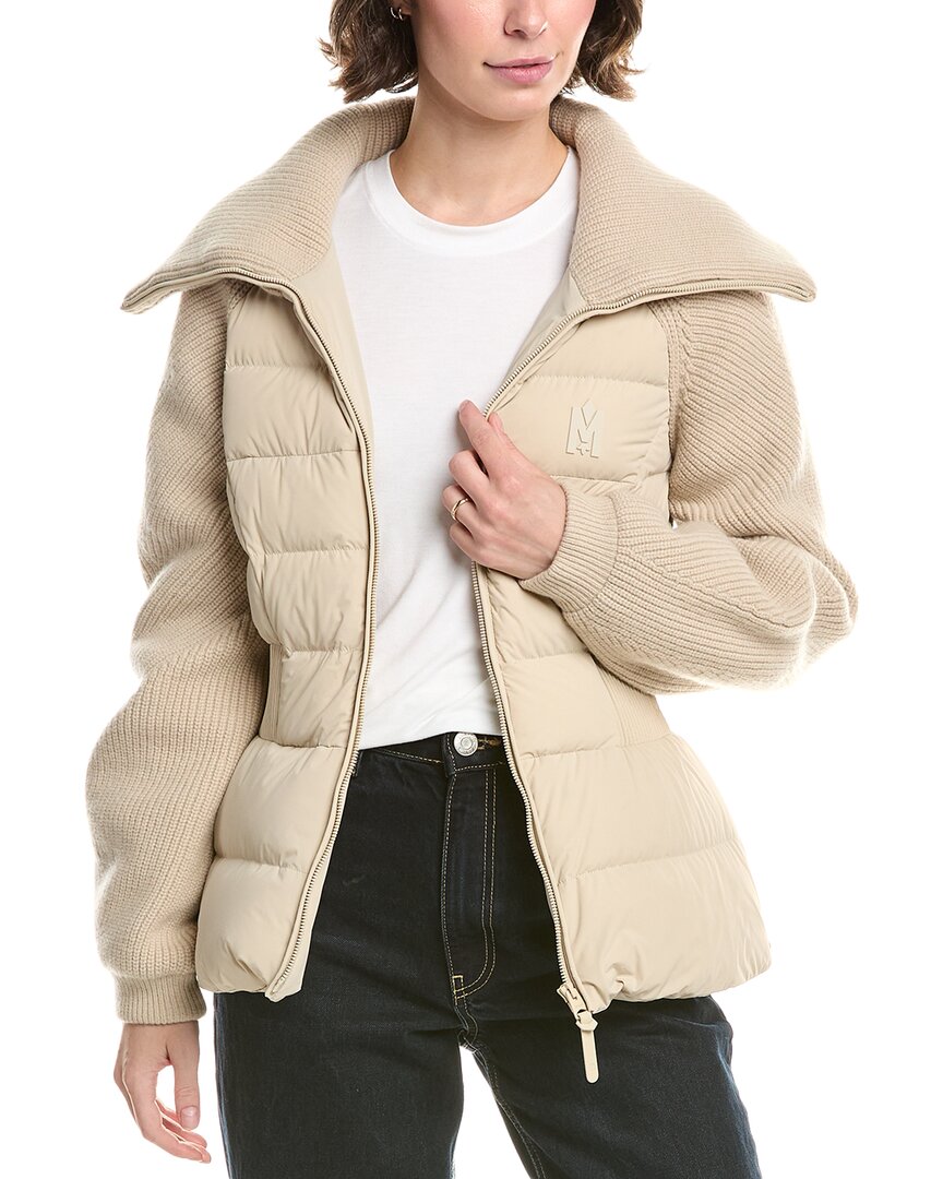 Mackage Long-sleeved Down Jacket In Brown
