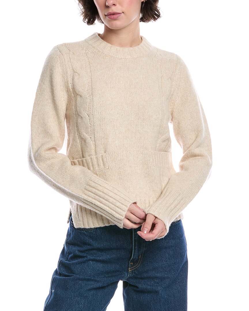 Design History Stef Wool & Cashmere-blend Sweater In Neutral