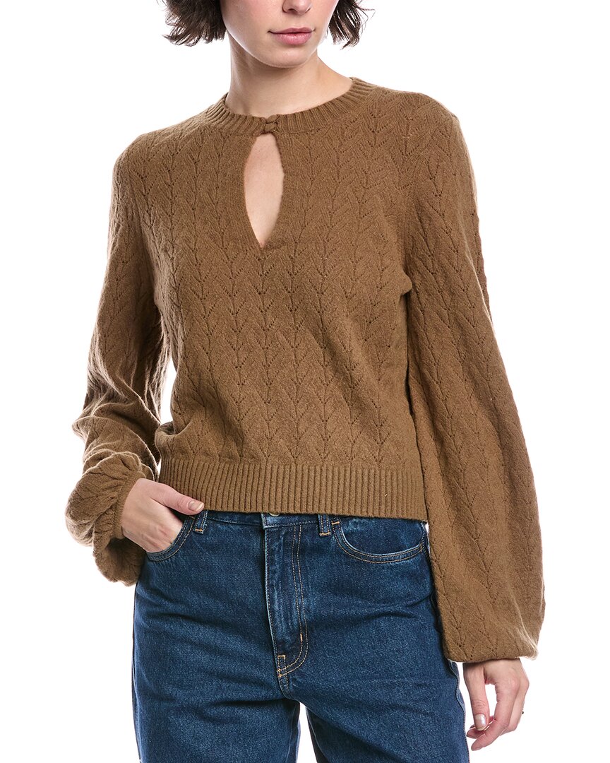 Design History Dakota Wool-blend Sweater In Brown