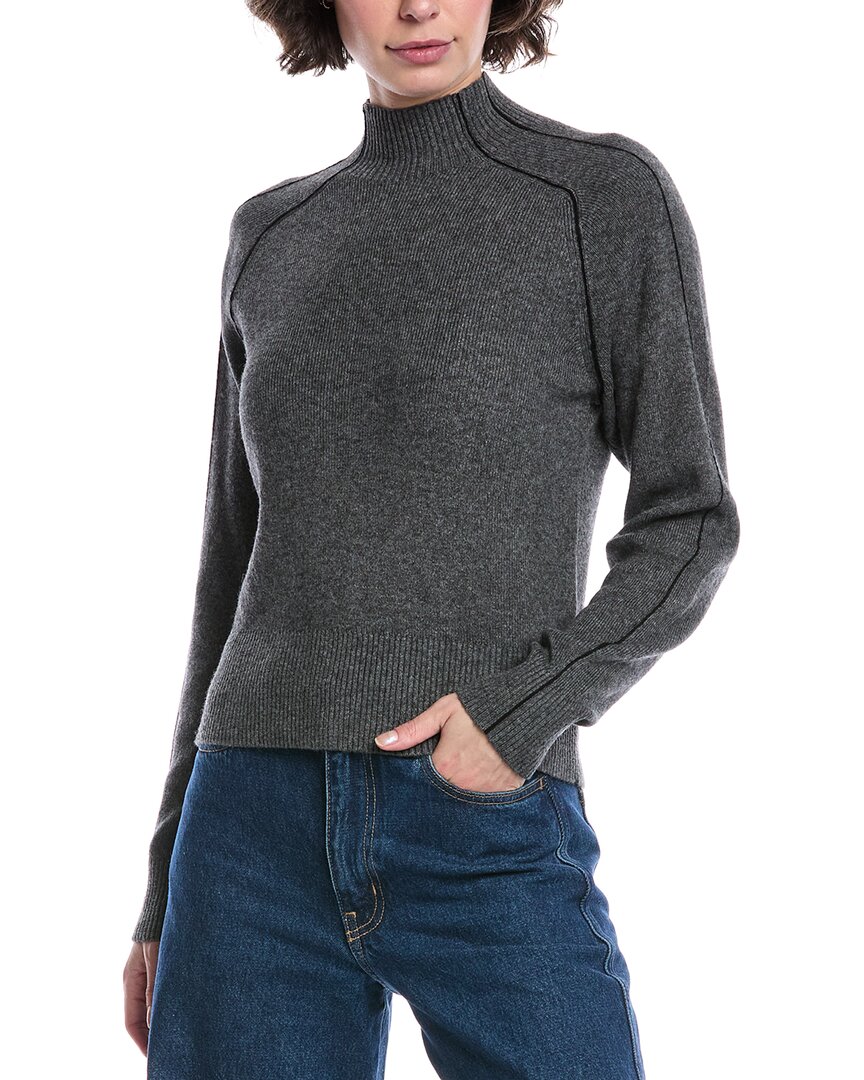 Design History Alicia Wool-blend Sweater In Gray