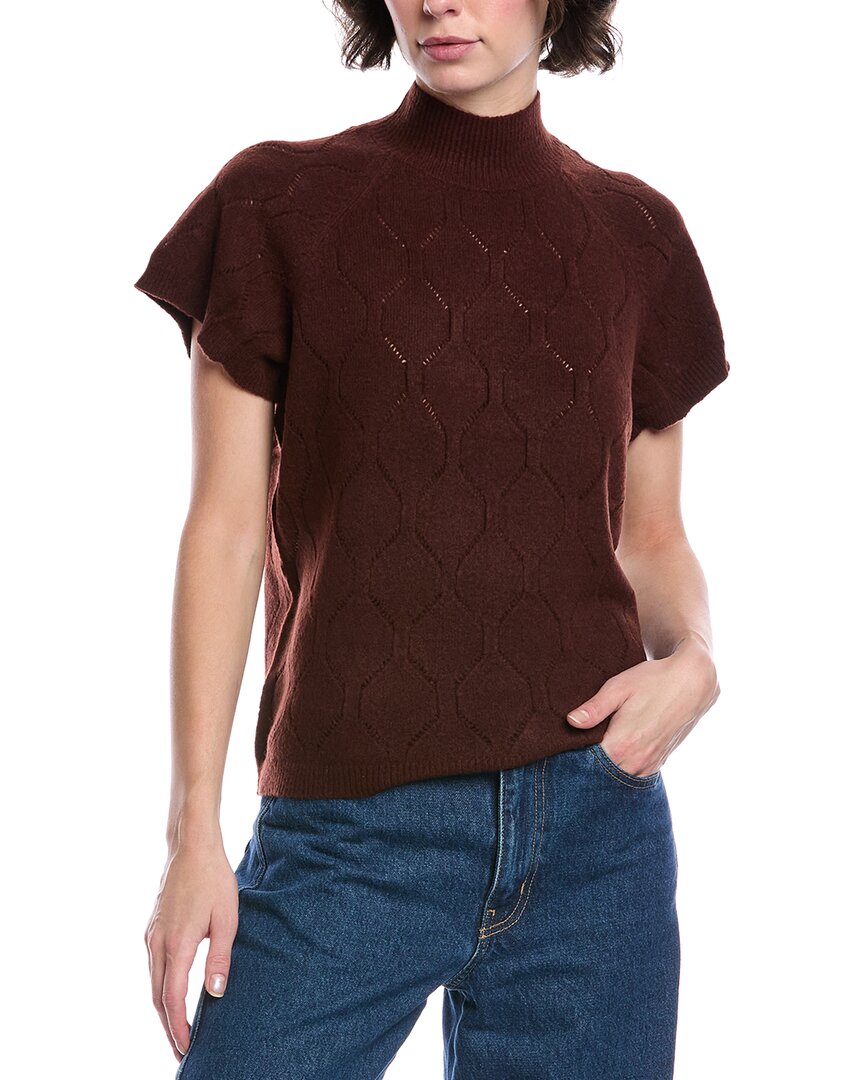 Design History Colette Wool-blend Sweater In Brown