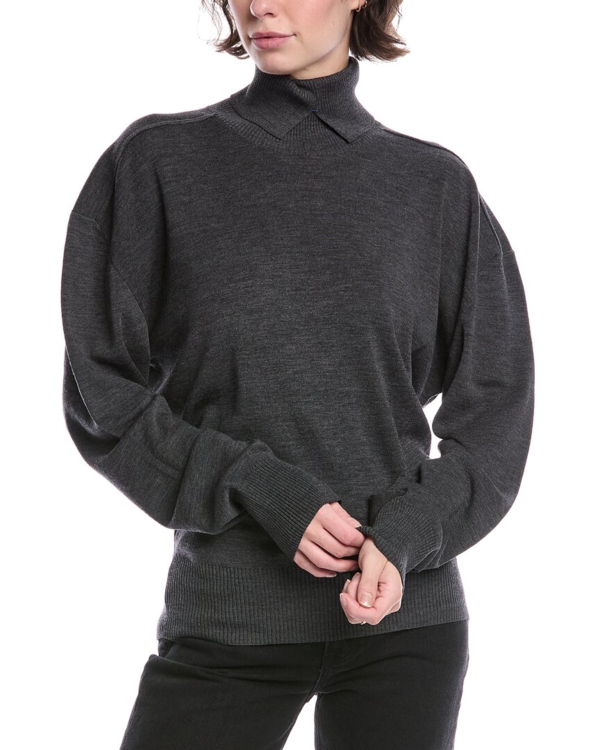 Burberry Wool Sweater In Black