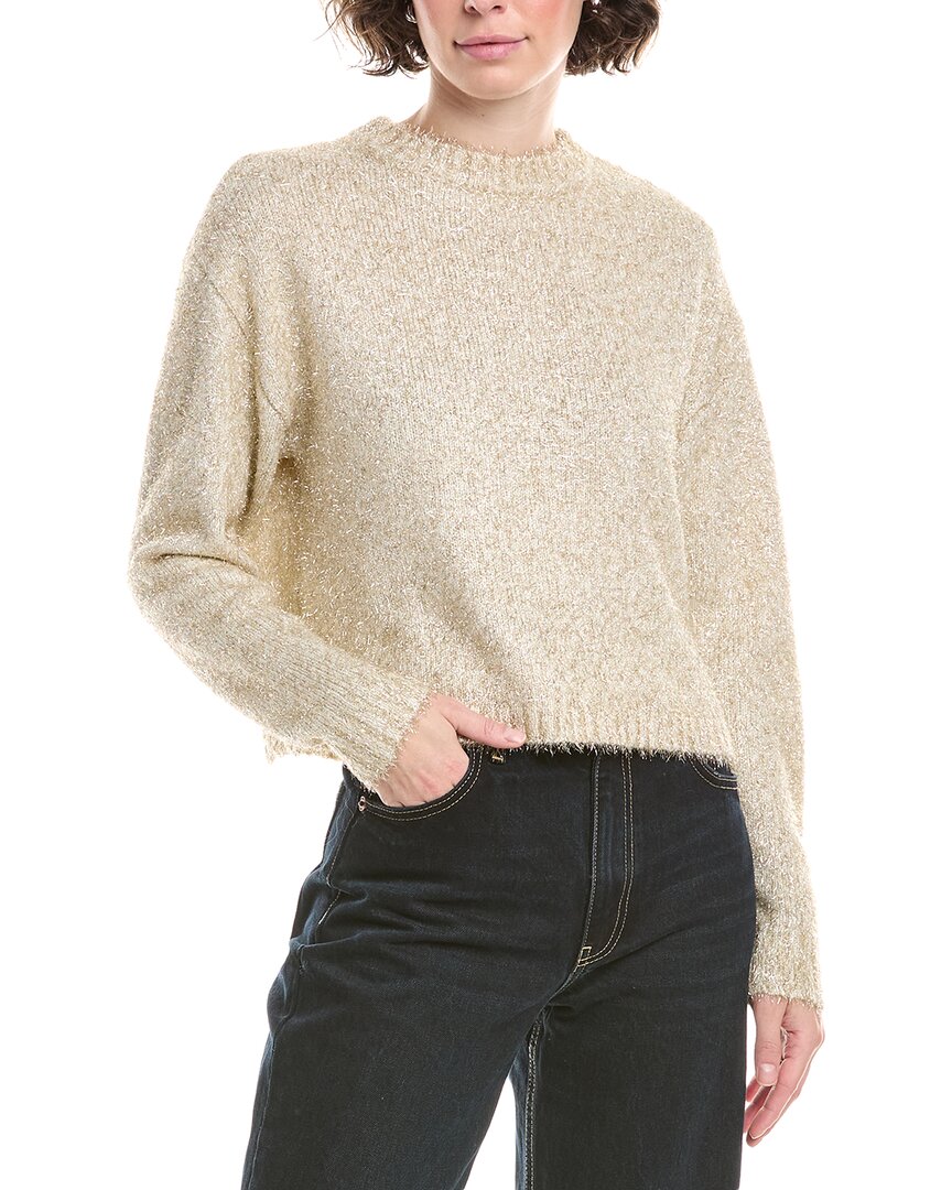 Bella Dahl Tinsel Wool-blend Sweater In Neutral