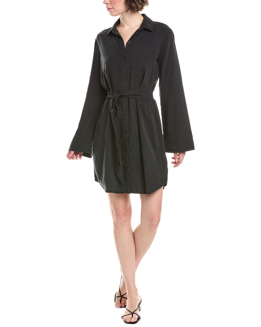 Bella Dahl Mini Shirtdress In Black