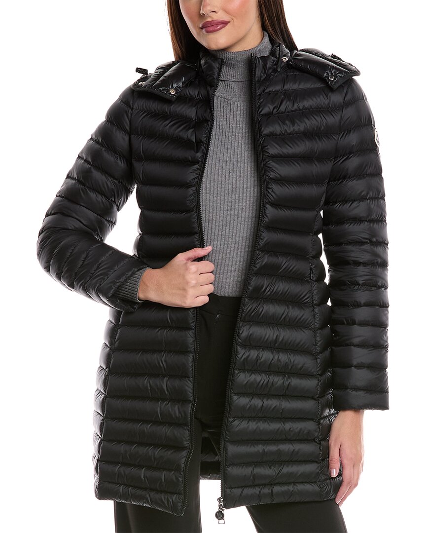 Moncler Hooded Down Jacket In Black