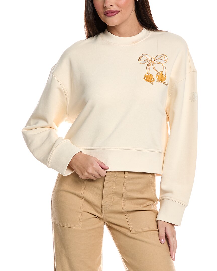 Moncler Sweatshirt In White
