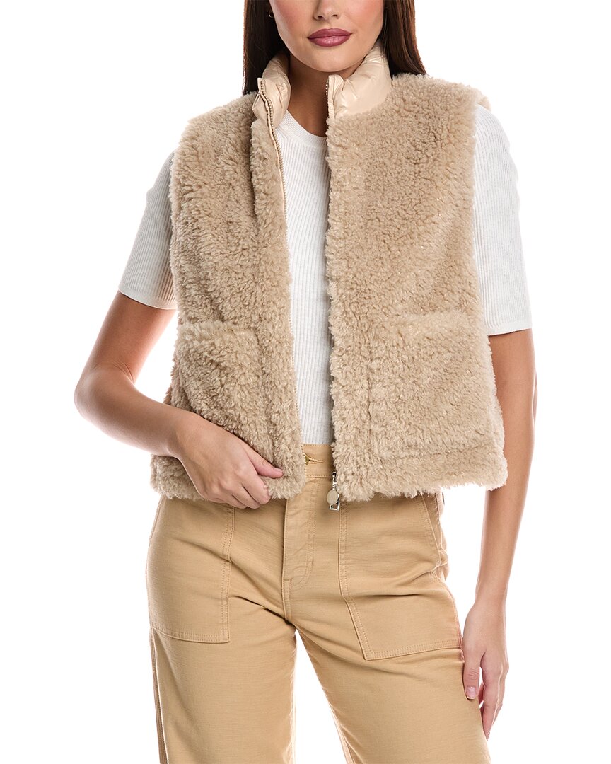 Moncler Planeze Vest In Neutral