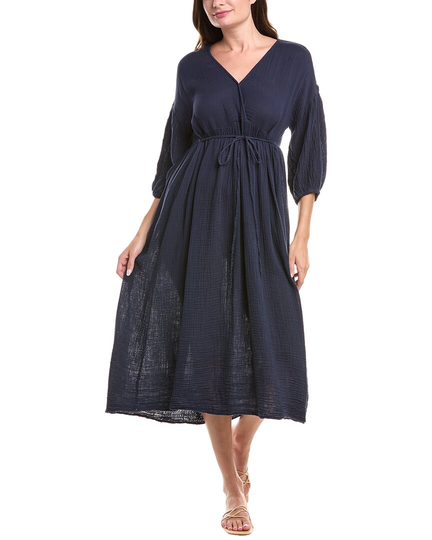 Michael Stars Giedre Midi Dress In Blue