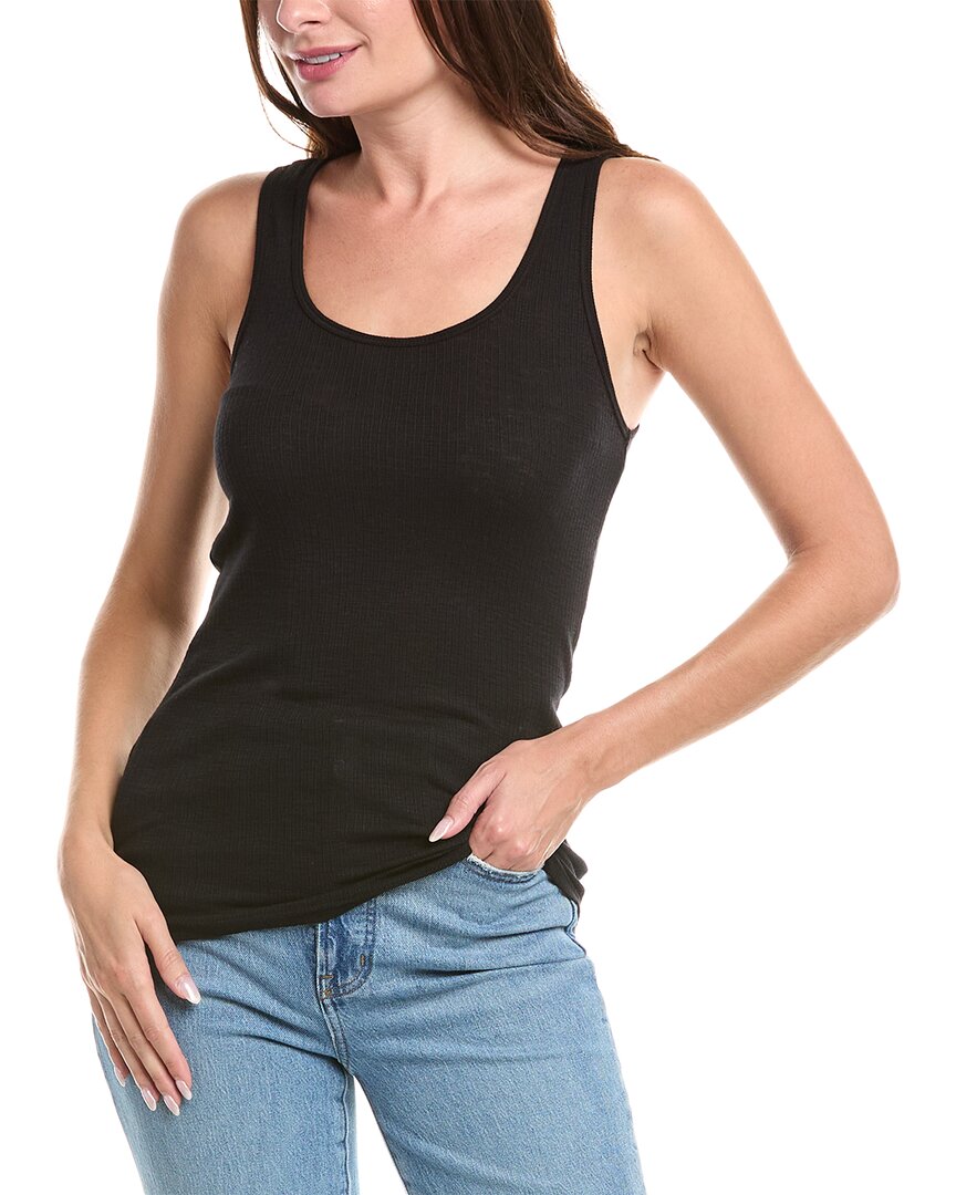 Michael Stars Kris Snap Front Tank In Black