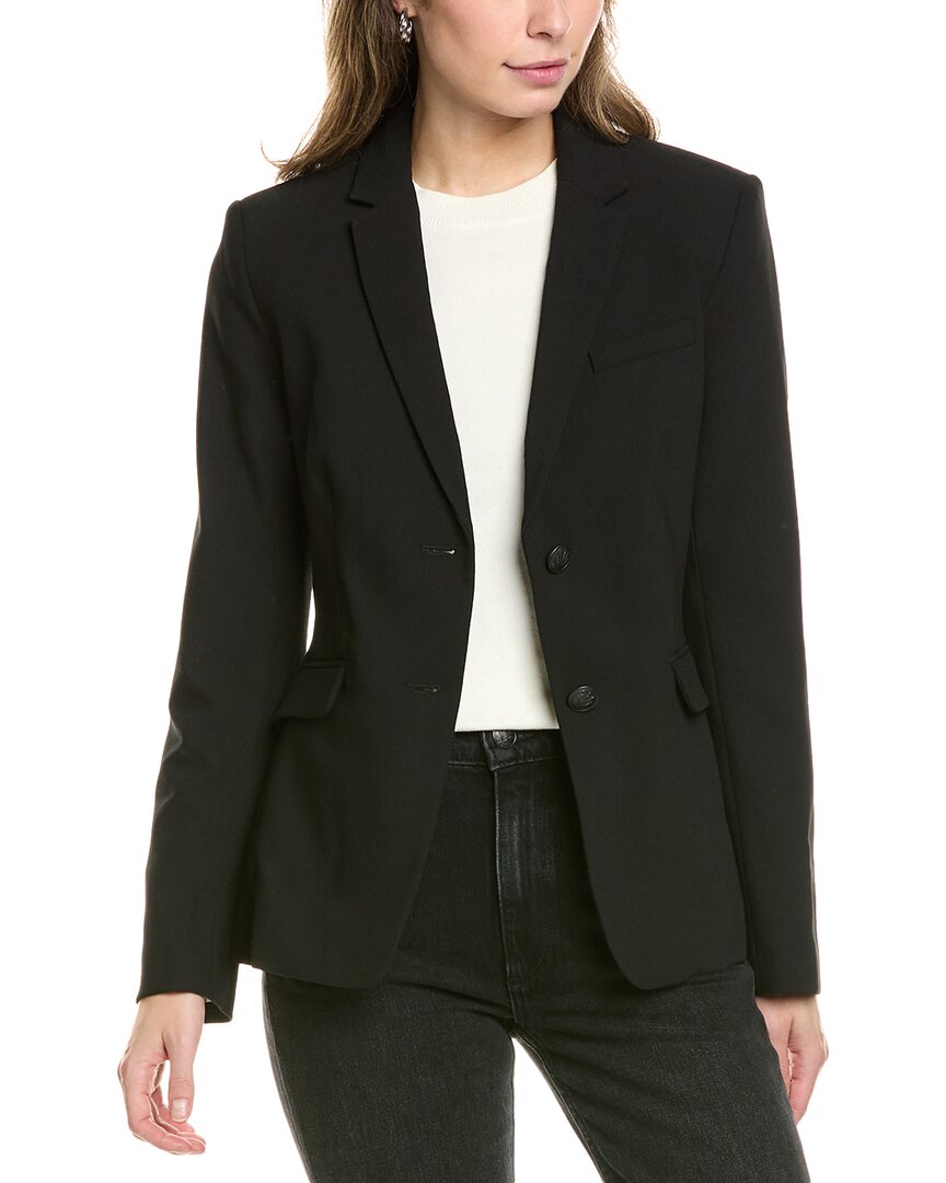Rag & Bone Razor Crepe Blazer In Black