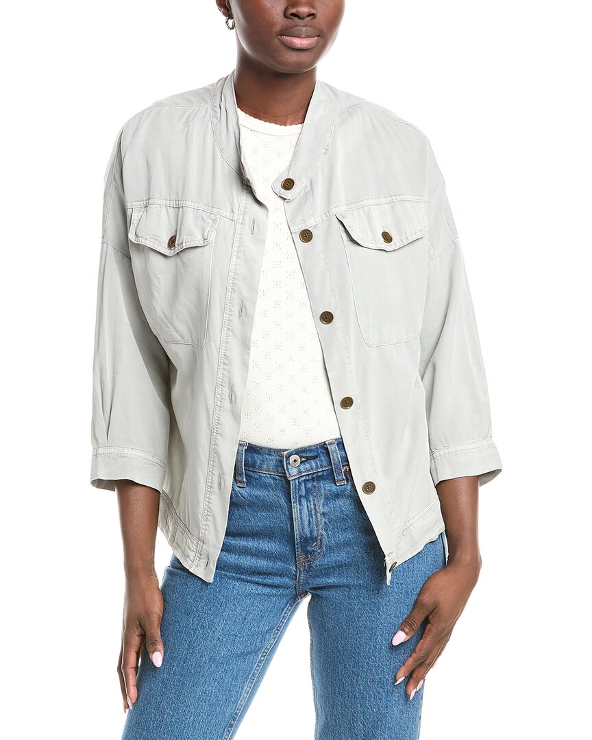 Xcvi Wearables Folsky Linen-blend Jacket In White