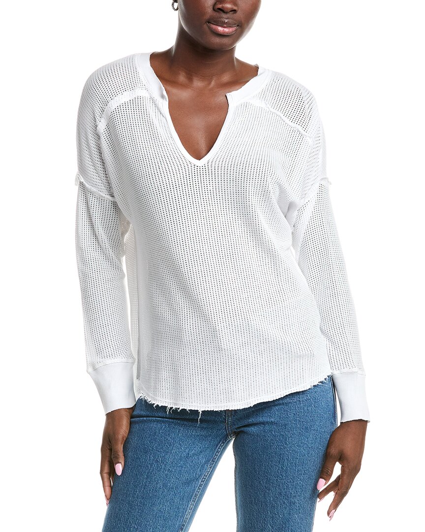 Xcvi Wearables Mesh Bullock Pullover In White