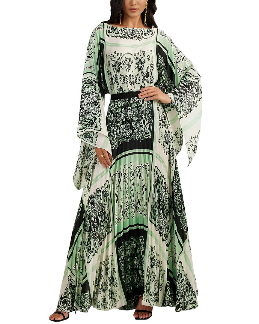 Elaine 2pc Blouse & Skirt Set In Gray