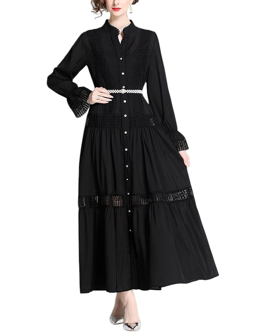 Elaine Midi Dress In Black