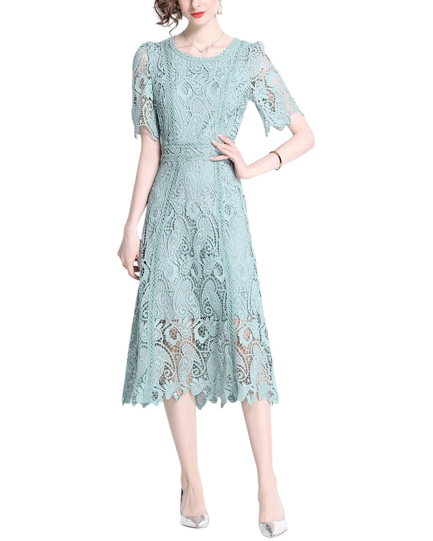 Elaine Midi Dress In Blue