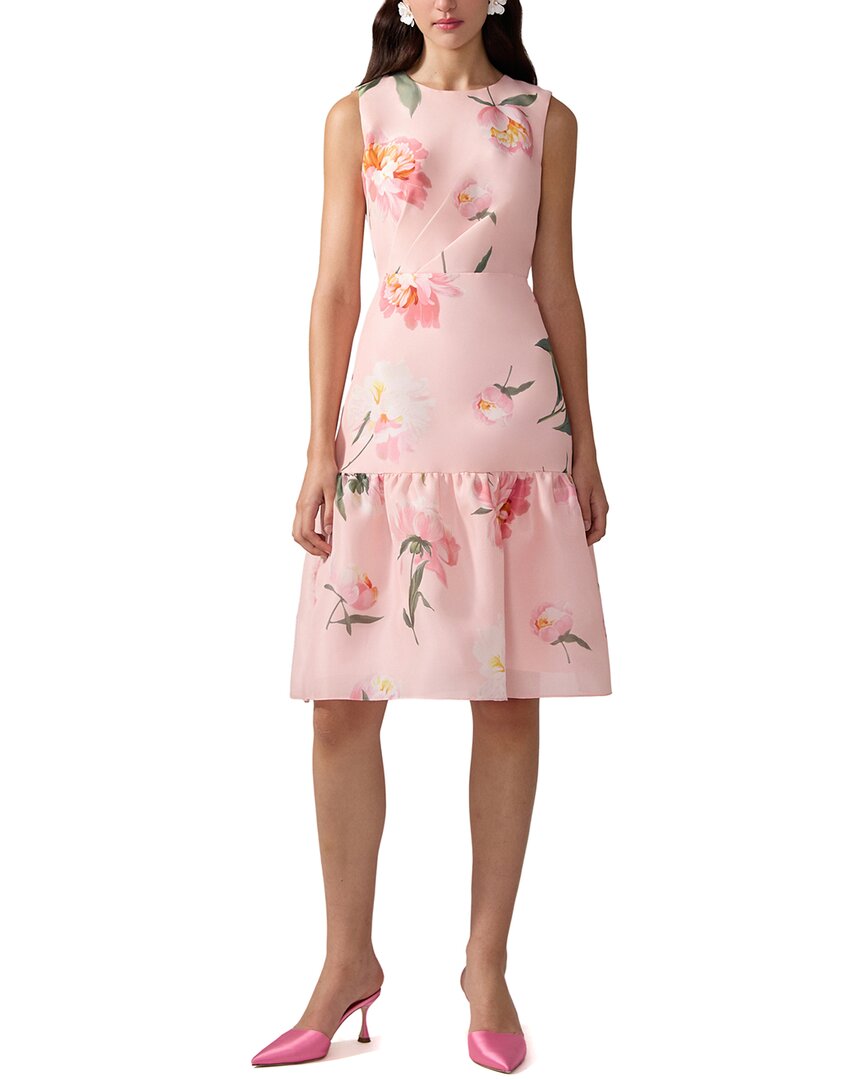 Carolina Herrera Sleeveless Silk Dress In Pink