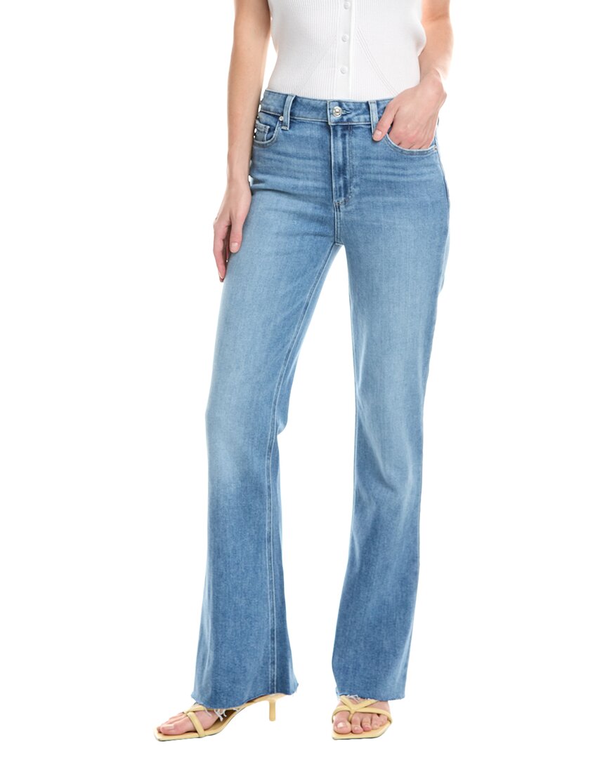 Paige High-rise Laurel Canyon Persona Distressed Jean In Blue