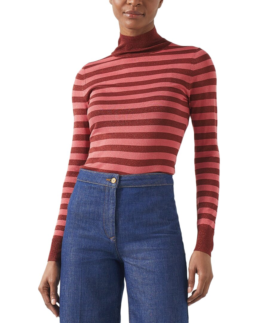Lk Bennett Allie Knitted Tops In Pink