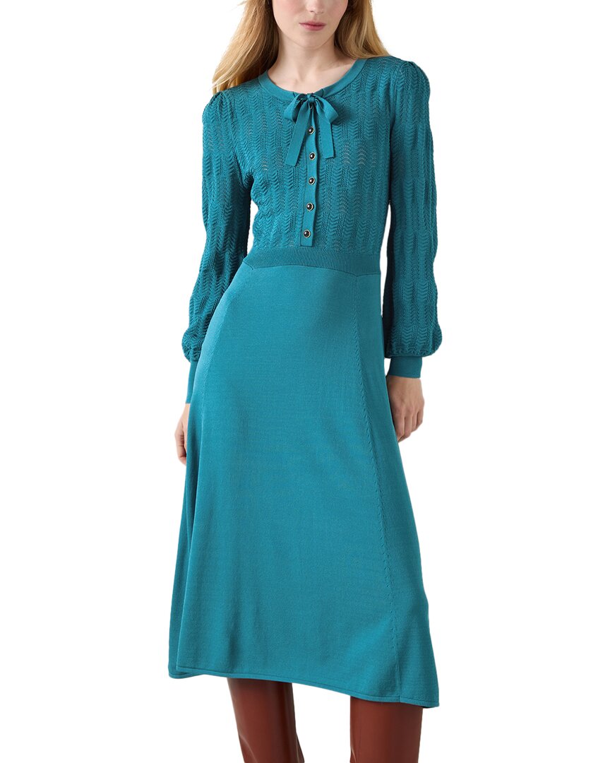 Lk Bennett Susannah Dress In Green