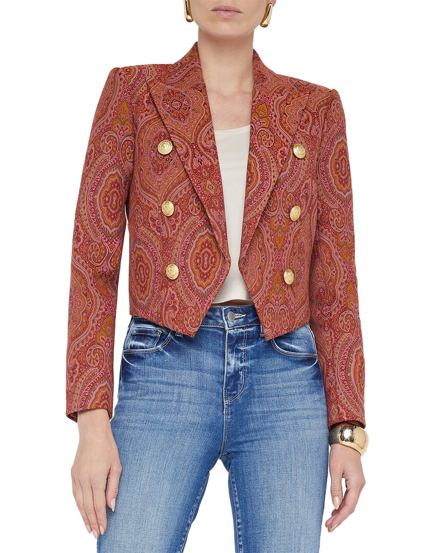L'agence Lila Boxy Blazer In Red