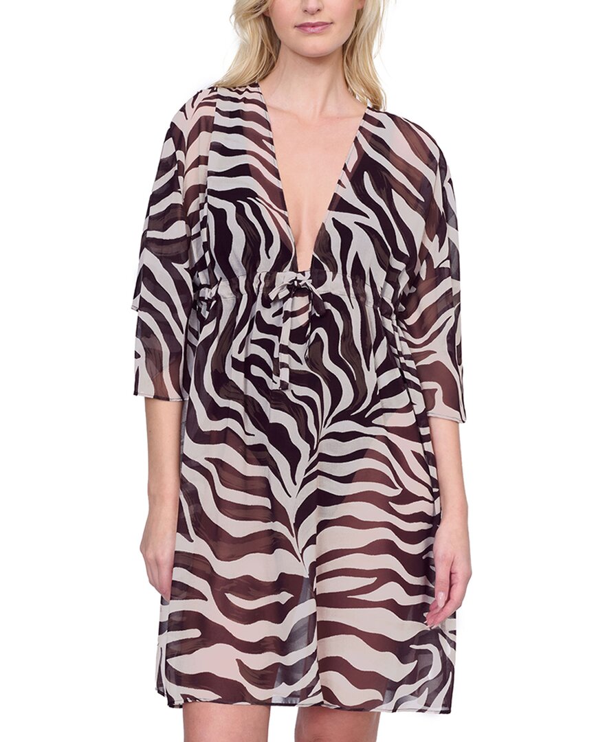 Gottex V-neck Beach Dress In Black