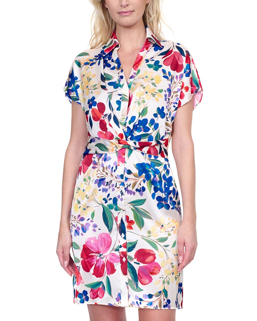 Gottex Garden Dream Button-down Shirt Dress Cover-up In Multi