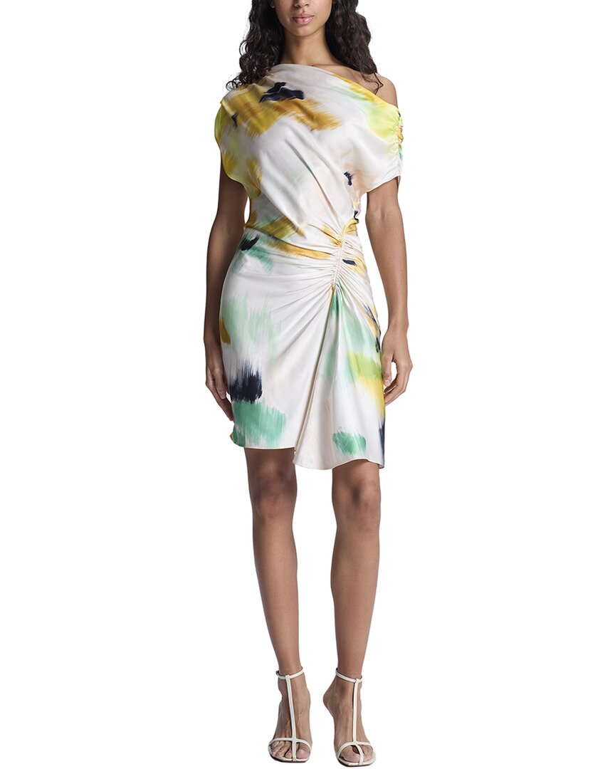 A.l.c Poppy Draped Mini Dress In White