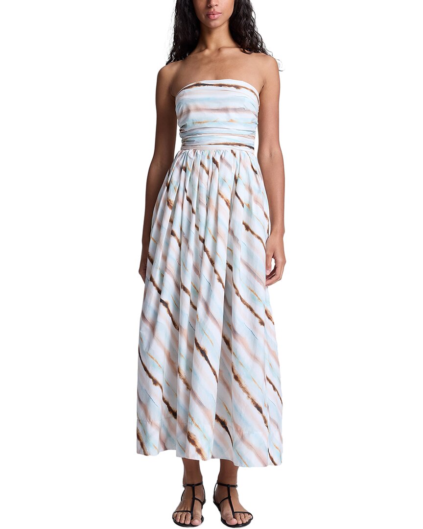 A.l.c Tara Midi Dress In Mint In Multi