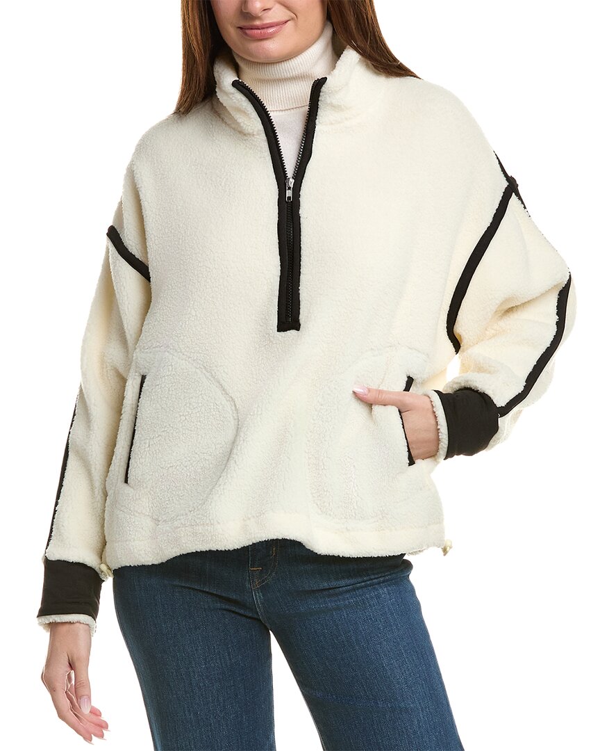 Rd Style Morgan Mock Fleece Pullover In White
