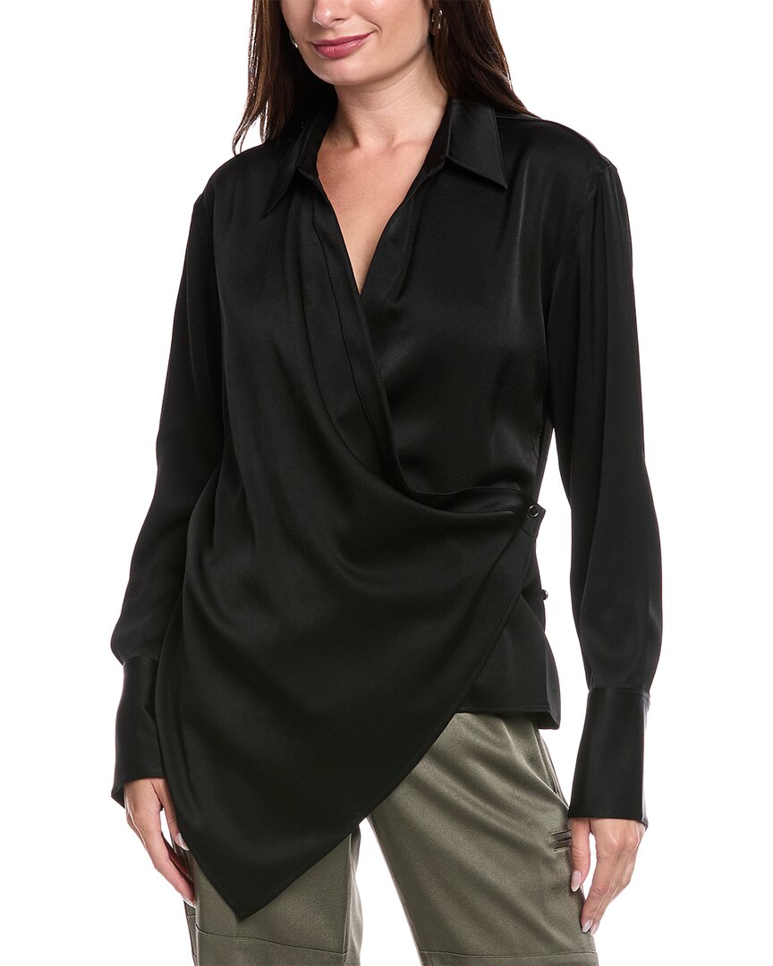 Helmut Lang Wrap Relax Shirt In Black