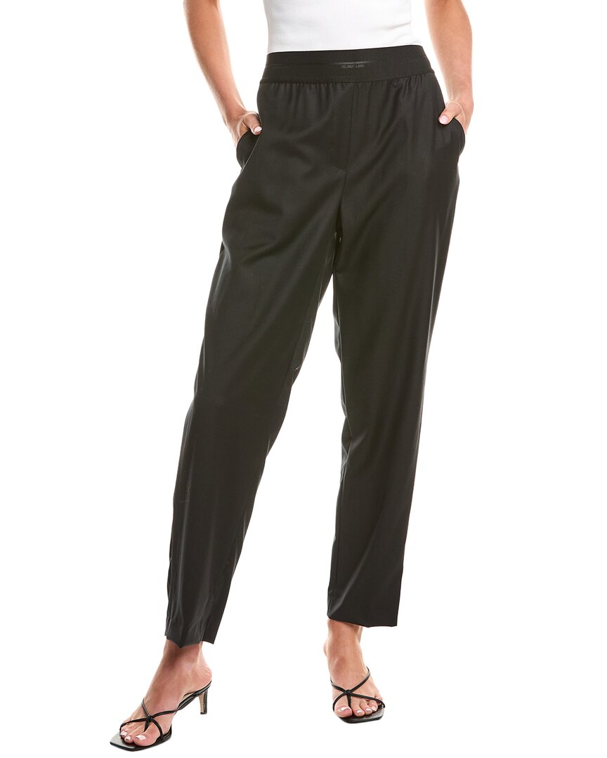 Helmut Lang Wool Tapered Pant In Black