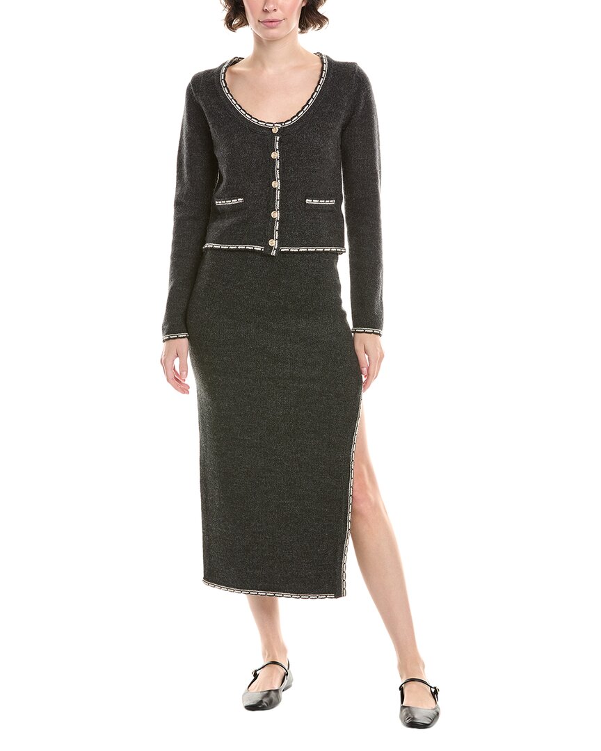 Heartloom 2pc Mya Sweater & Skirt Set In Black