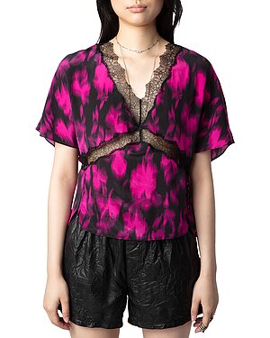 Zadig & Voltaire Tzar Silk Xray Top