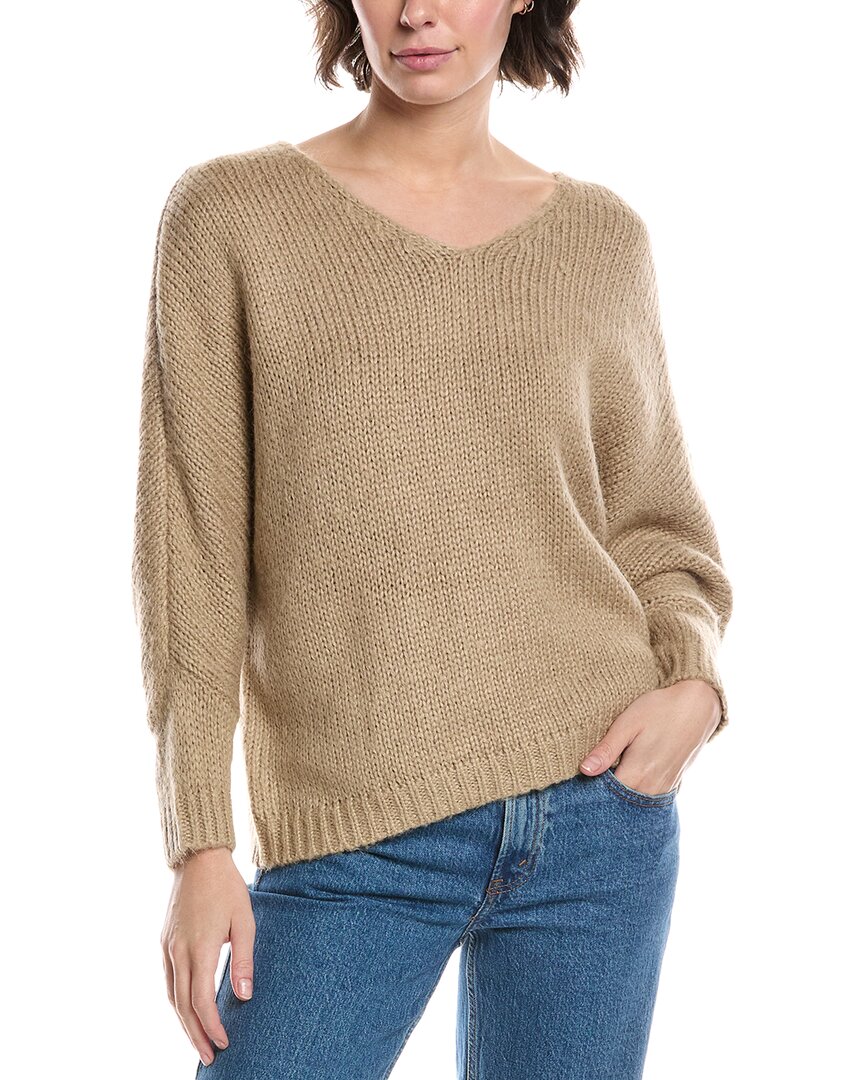 M- Magaschoni M Magaschoni Dolman Chunky Wool-blend Pullover In Gray