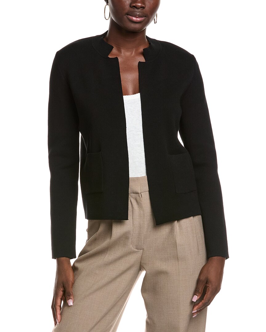 Elie Tahari Elie By Open Knit Cardigan In Black