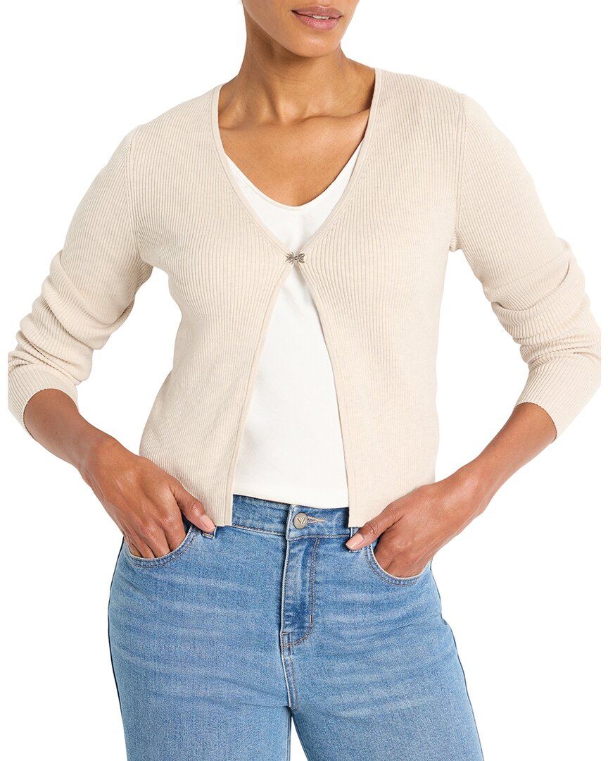 Nic + Zoe Cool Nights Cardigan In Canvas In Neutral