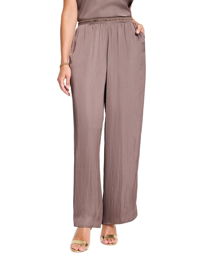 Nic + Zoe Nic+zoe Glossy Sheen Pull On Pant In Brown