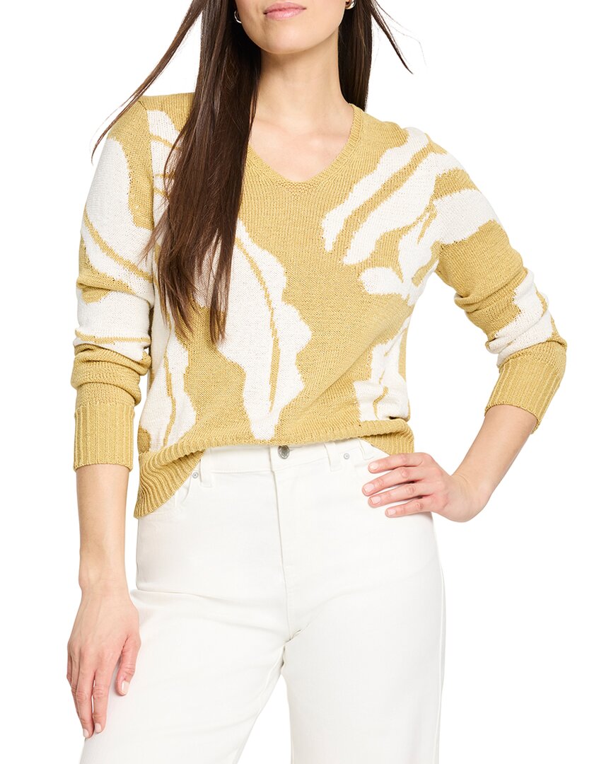 Nic + Zoe Nic+zoe Shadow Reef Sweater In Yellow