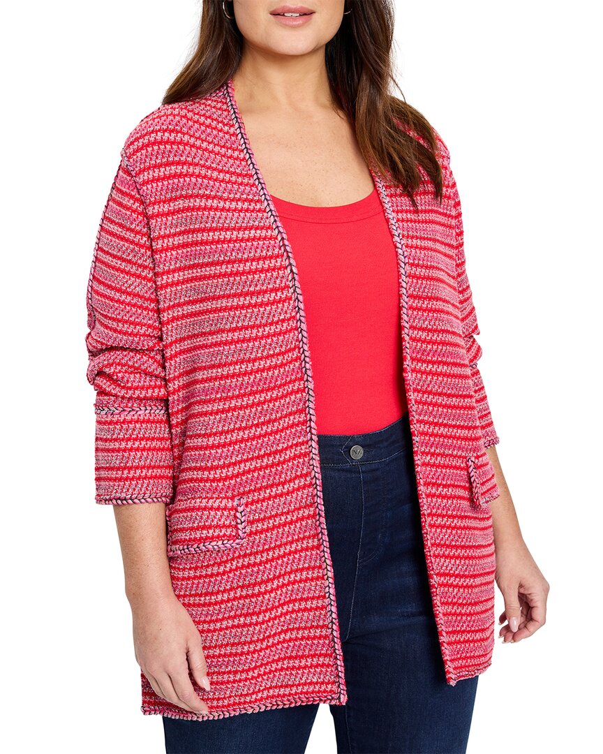Nic + Zoe Nic+zoe Heat Clash Cardigan In Pink