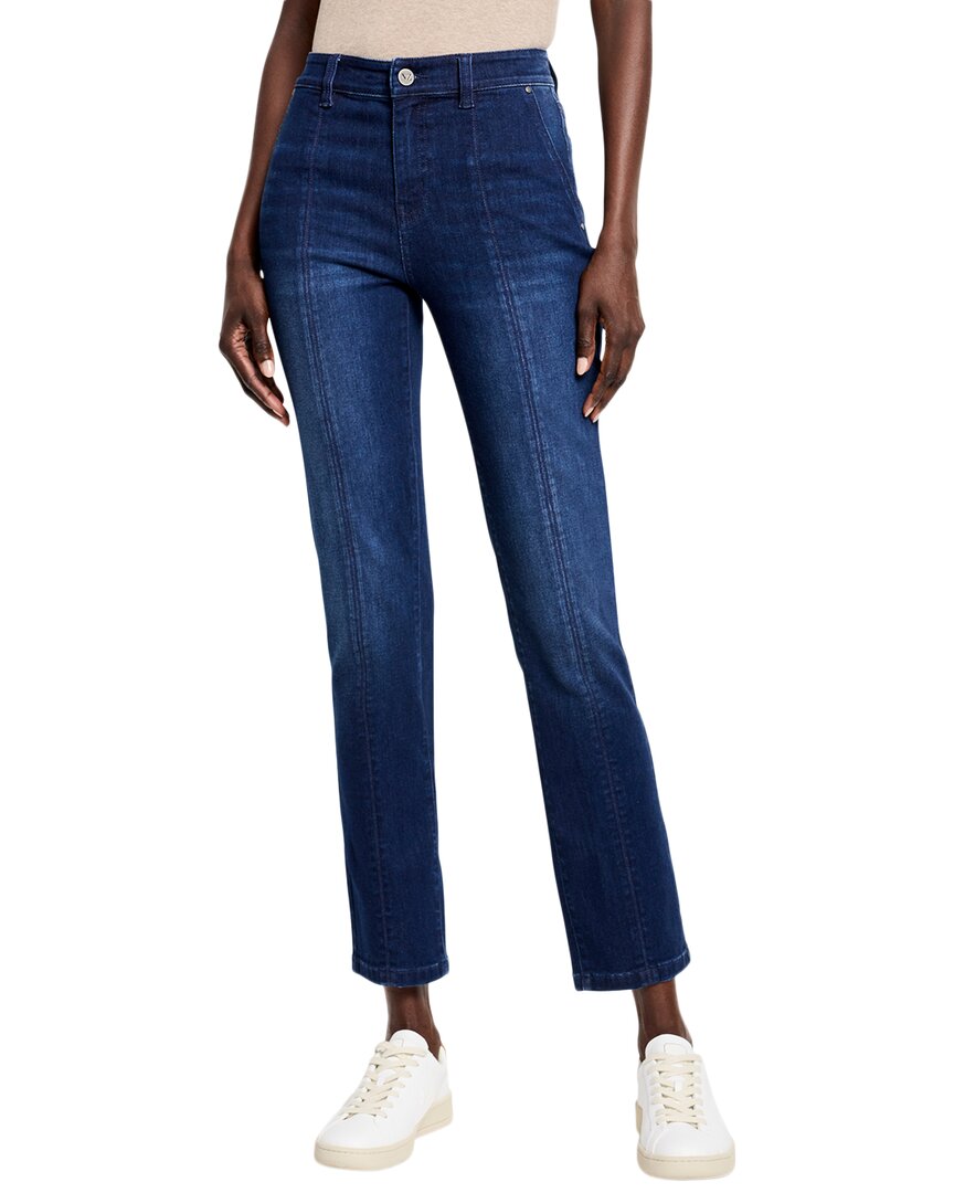 Nic + Zoe Nic+zoe Straight Leg Ankle Pants In Blue