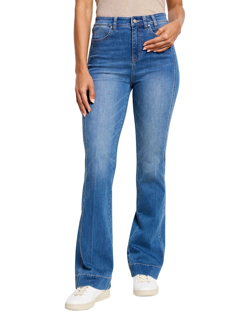 Nic + Zoe Nic+zoe Breakaway Bootcut Side Panel Jean In Blue