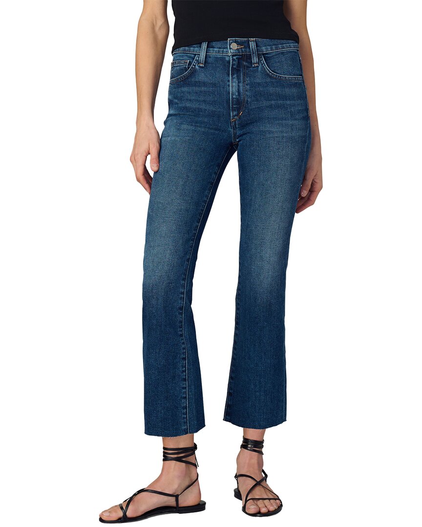 Joe's Jeans The Callie Raw Hem High Waist Crop Bootcut Jeans In Blue
