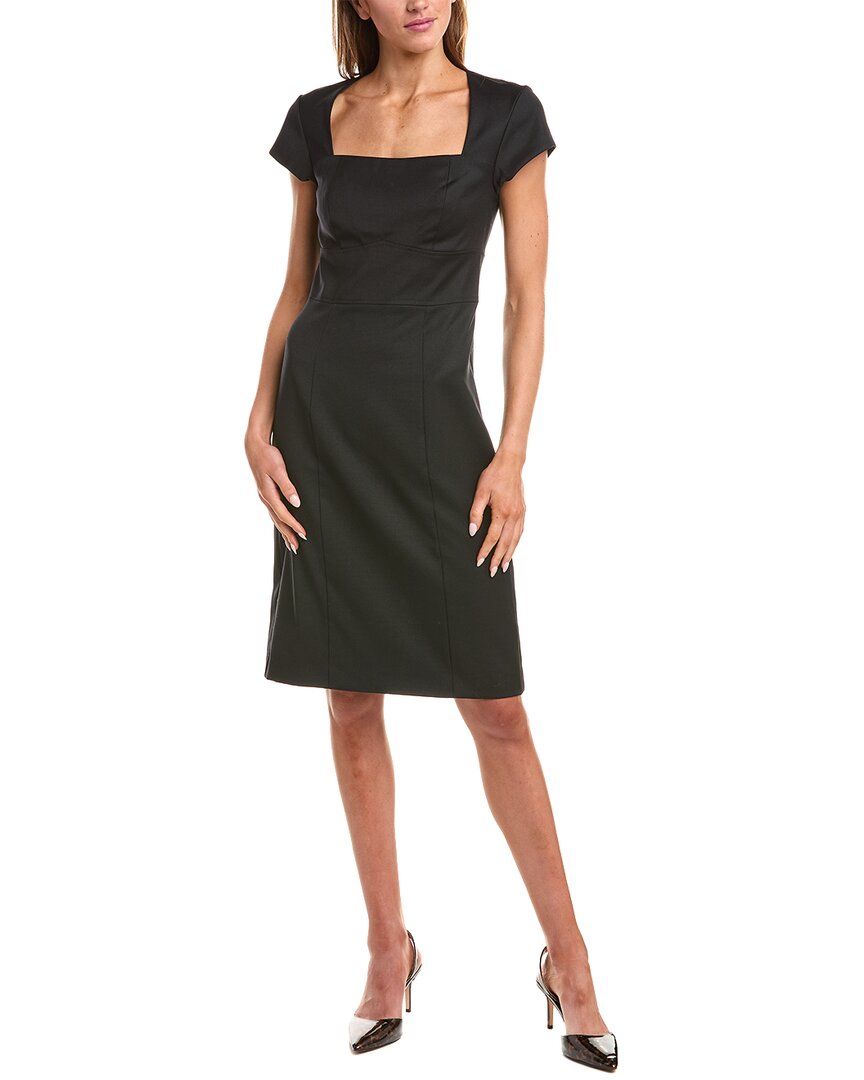 Reiss Haisley Tailored Midi Dress In Black