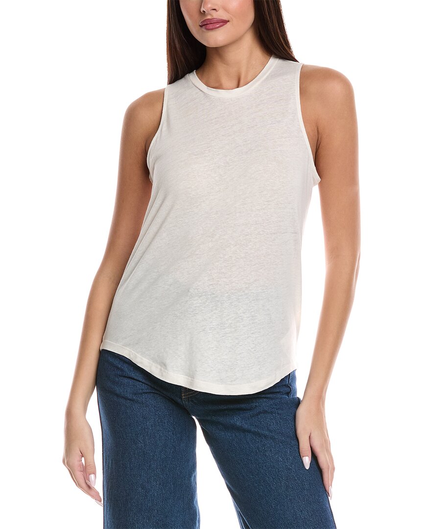 Splendid Cady Linen-blend Tank In White