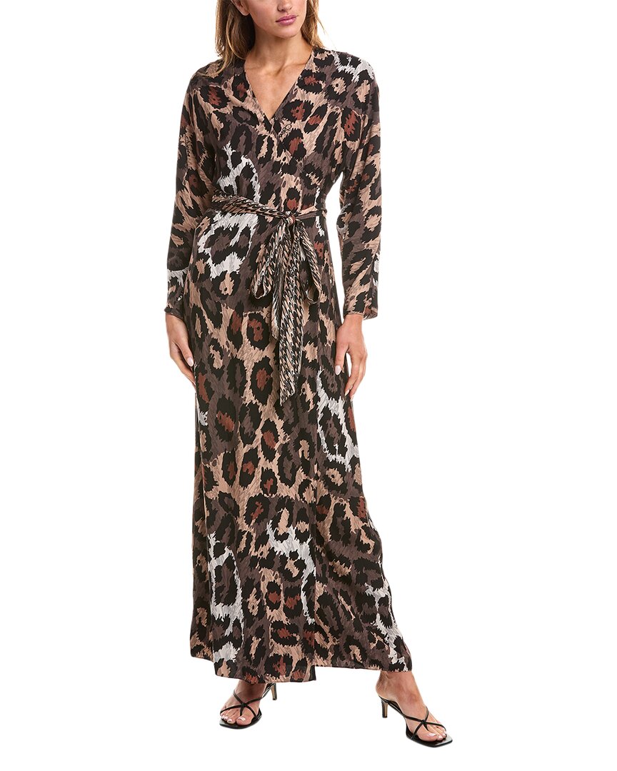Diane Von Furstenberg Babette Reversible Wrap Dress In Brown
