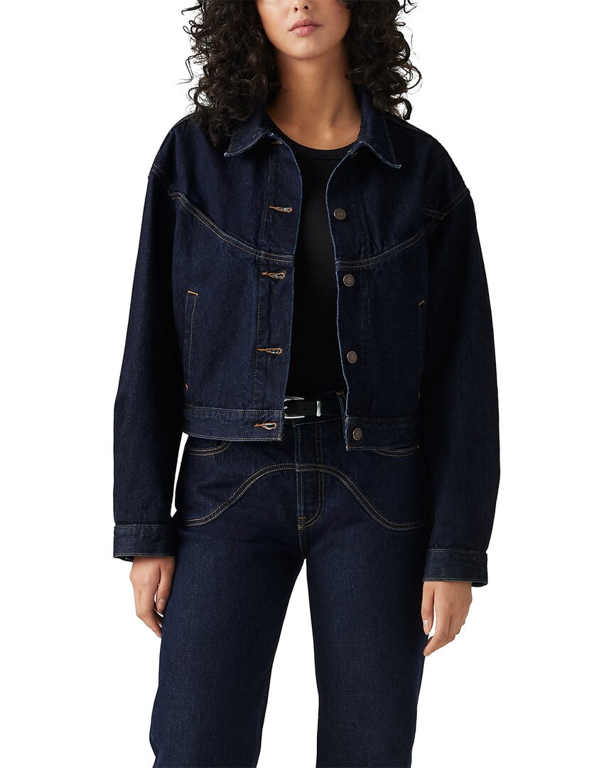 Levi's Shrunken 90s Trucker Western Jacket In Blue