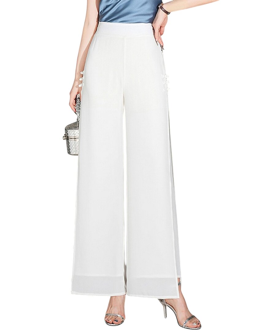 Leon Gori Pant In White