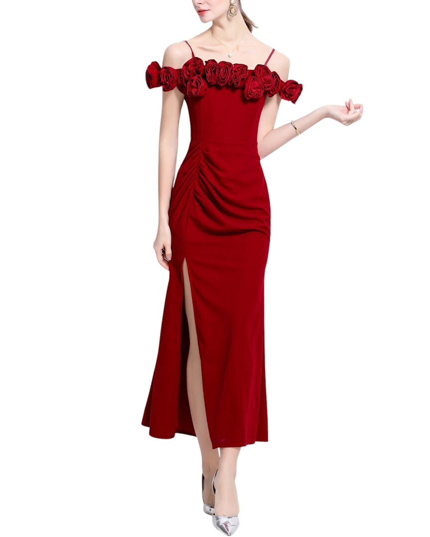 Vincent Midi Dress In Brown